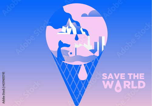 Global warming poster/ Earth day poster/ Save the planet awareness/ Replenish/ Love green/ Back to nature