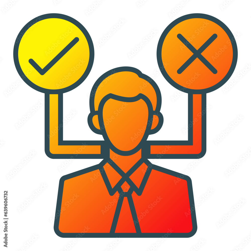 Obraz premium Decision Making Icon