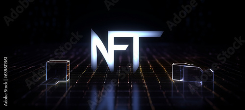 Exploring NFTs - Non Fungible Tokens and Unique Digital Art. generative AI,