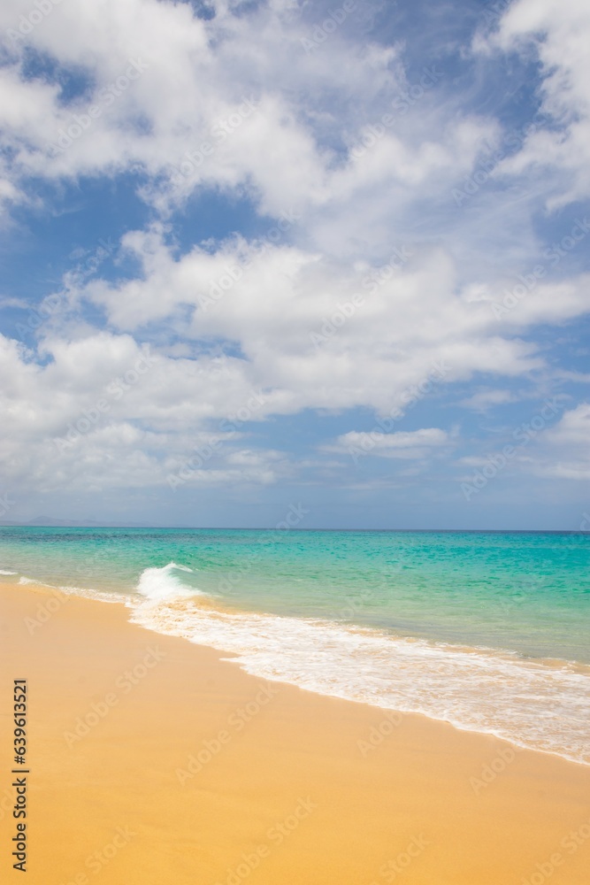 fuerteventura, canarias, beach with sky and sand