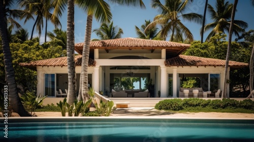A Villa at a tropical beach © HandmadePictures