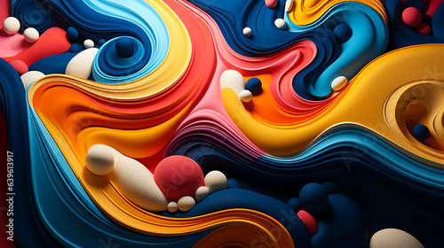 Spotify album art  abstract 3D hyperpop