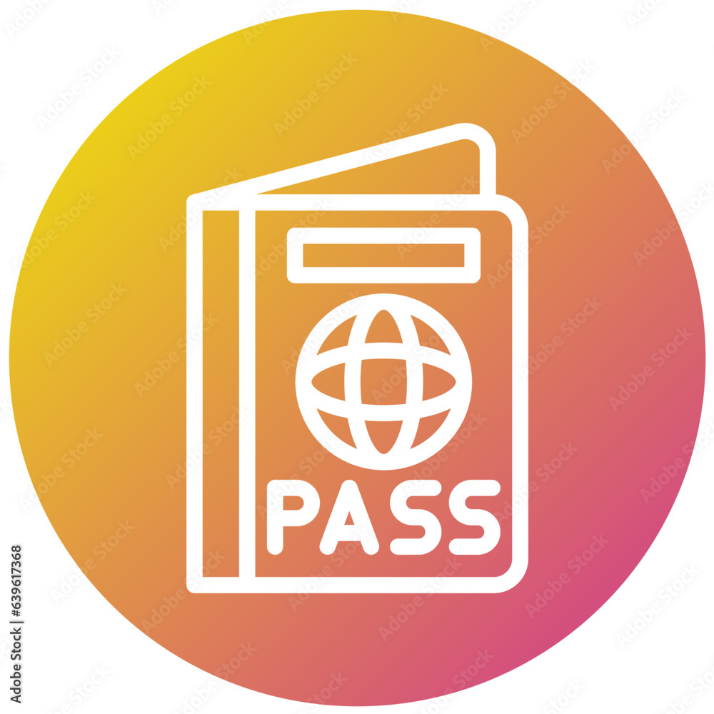 Passport Vector Icon Design Illustration Passport Vector Icon Design Illustration