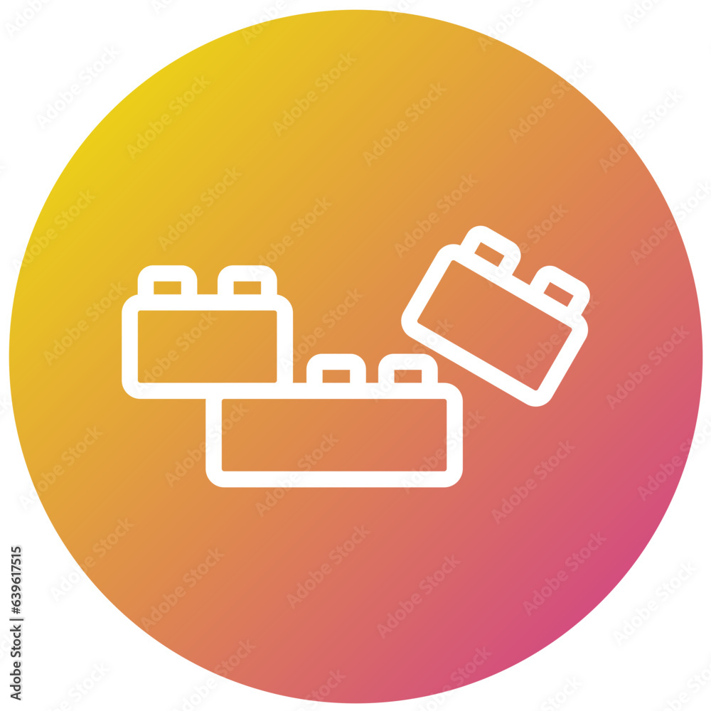 Plastic blocks Vector Icon Design Illustration Plastic blocks Vector Icon Design Illustration