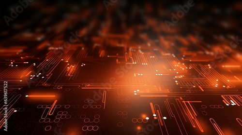 Slide background. Red and Black shadi with cubist structures signifying technology