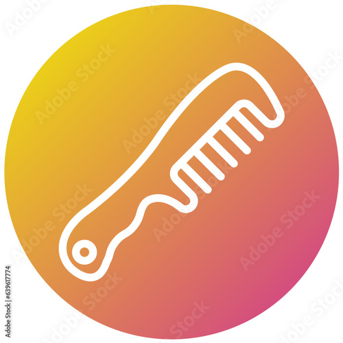 Hair comb Vector Icon Design Illustration