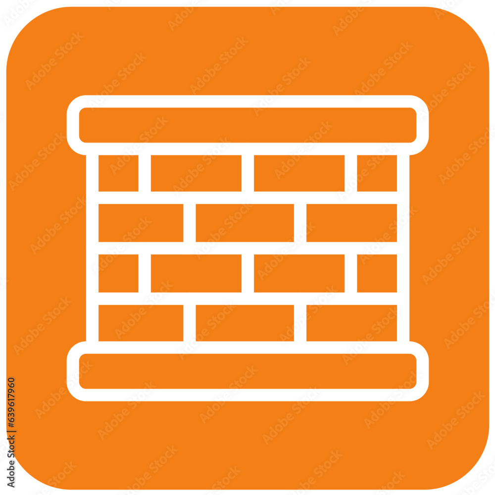 Wall Vector Icon Design Illustration