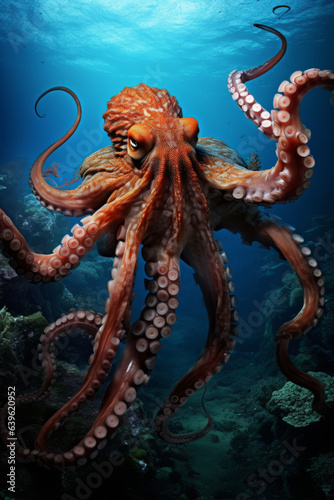King octopus at the bottom of the sea © Guido Amrein