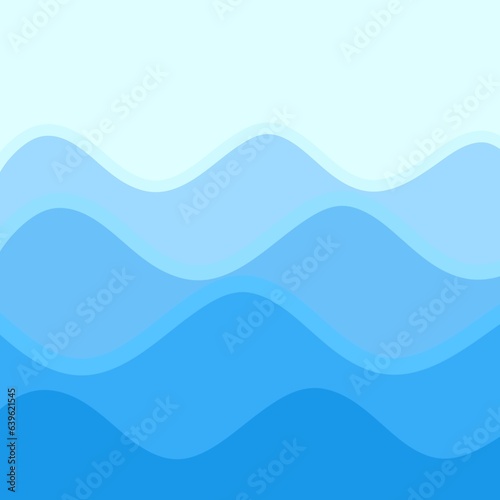 Abstract Blue sea Color Dip On a light blue Background For Wallpaper