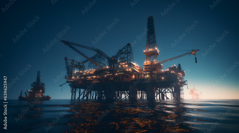 Harvesting Energy: Glimpse of an Offshore Oil Rig