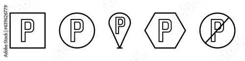 parking lot road signs work car