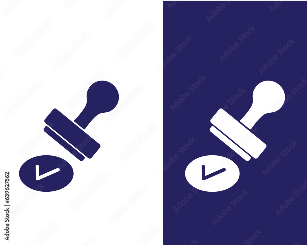 Stamp icon vector flat style illustration Stamp icon vector flat style illustration