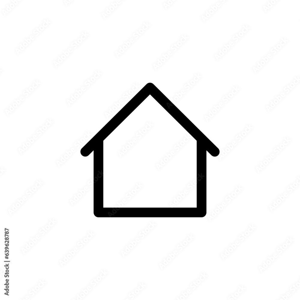 Web home icon for apps and websites, House icon, Home sign in circle or Main page icon in thin line, outline and stroke style for apps and website Web home icon for apps and websites, House icon, Home sign in circle or Main page icon in thin line, outline and stroke style for apps and website