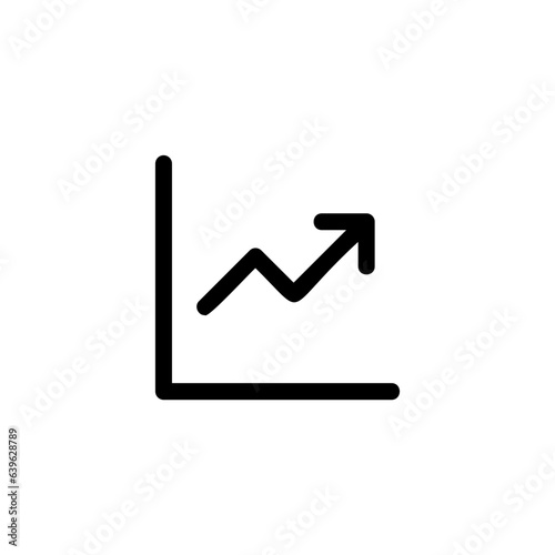 arrow increase icon, growing graph symbol - Increasing growth statistic arrow icon, up arrows symbols, trending icons in filled, thin line, outline and stroke style for apps and website 