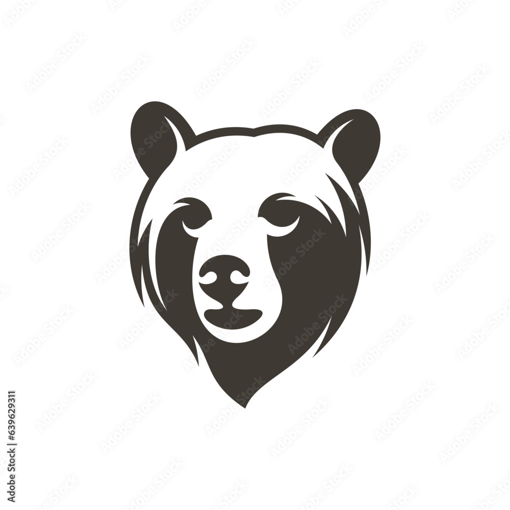 Head Bear vector illustration design. Head Bear logo design Template. Head Bear vector illustration design. Head Bear logo design Template.