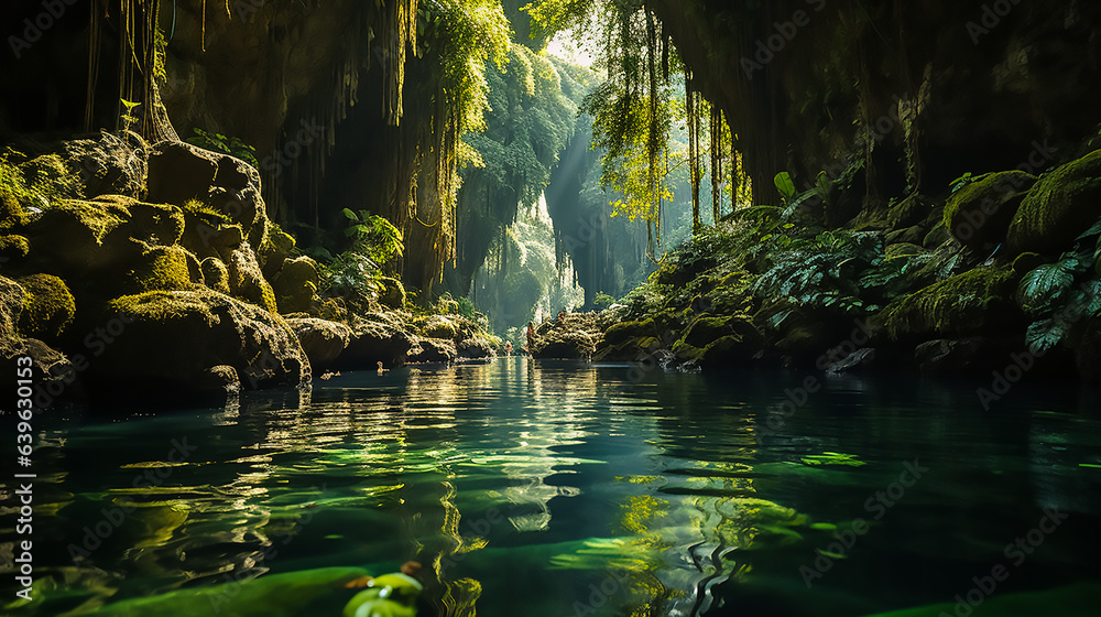 Photograph of the awe - inspiring Puerto Princesa Underground River National Park in the Philippines, captured with a Canon EOS 5D camera and a Canon EF 24 - 70mm f/ 2. 8L II USM lens at a focal lengt Photograph of the awe - inspiring Puerto Princesa Underground River National Park in the Philippines, captured with a Canon EOS 5D camera and a Canon EF 24 - 70mm f/ 2. 8L II USM lens at a focal lengt