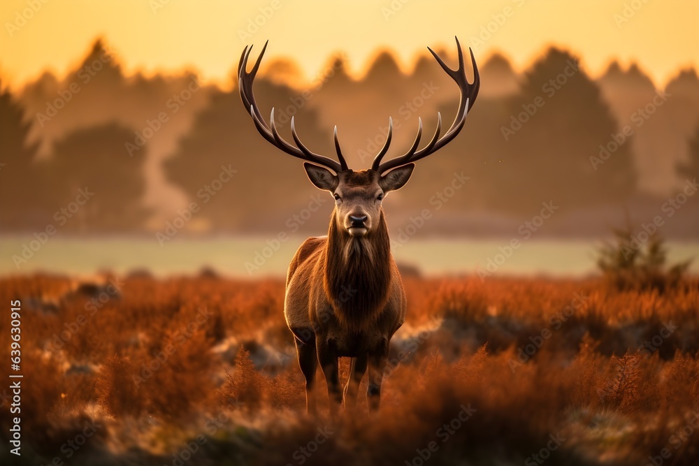 deer in the sunset deer in the sunset
