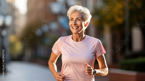 woman running in the park