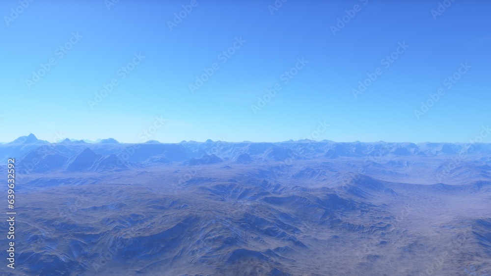 Mars like red planet, with arid landscape, rocky hills and mountains, for space exploration and science fiction backgrounds.
Mars like red planet, with arid landscape, rocky hills and mountains, for space exploration and science fiction backgrounds.