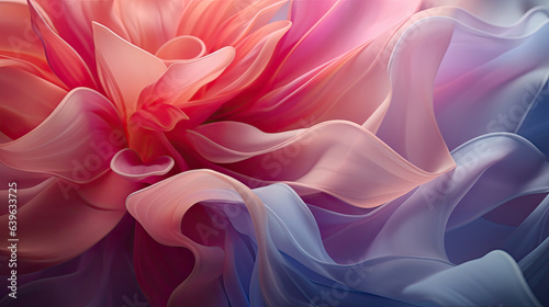 Abstract background resembling pink petals, Generative AI