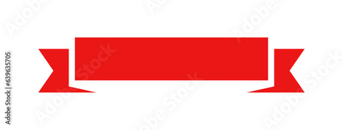 Red banner ribbon