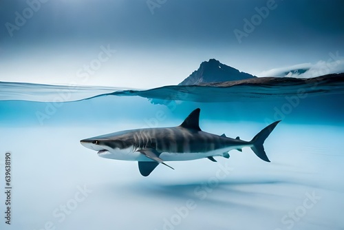 shark in the sea