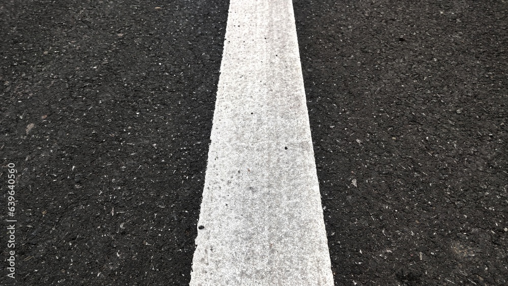 Fototapeta premium asphalt road with lines