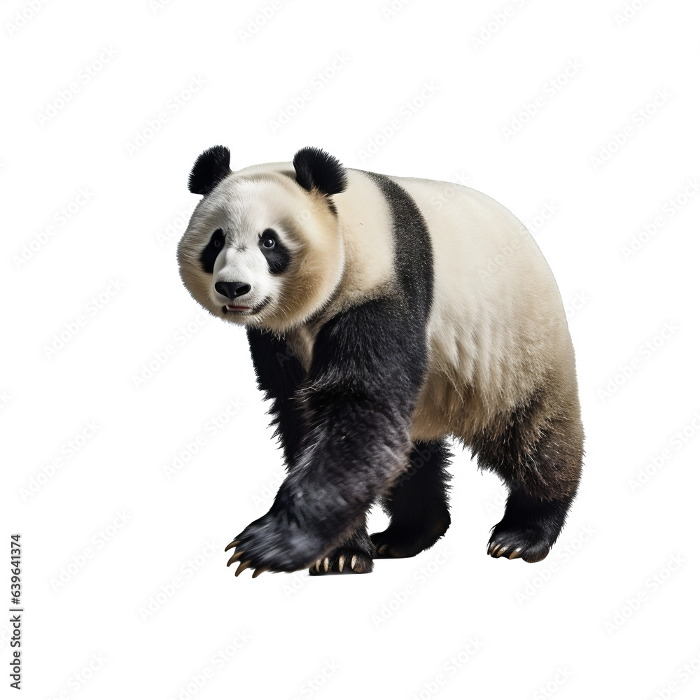 Fototapeta premium Panda avec transparence, sans background
