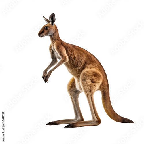 Kangourou avec transparence, sans background