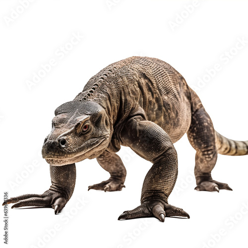 Dragon de Komodo avec transparence, sans background