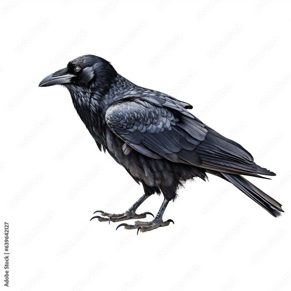 Obraz premium Grand Corbeau - Corvus corax avec transparence, sans background