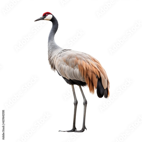 Grue cendr  e  Common crane  avec transparence  sans background