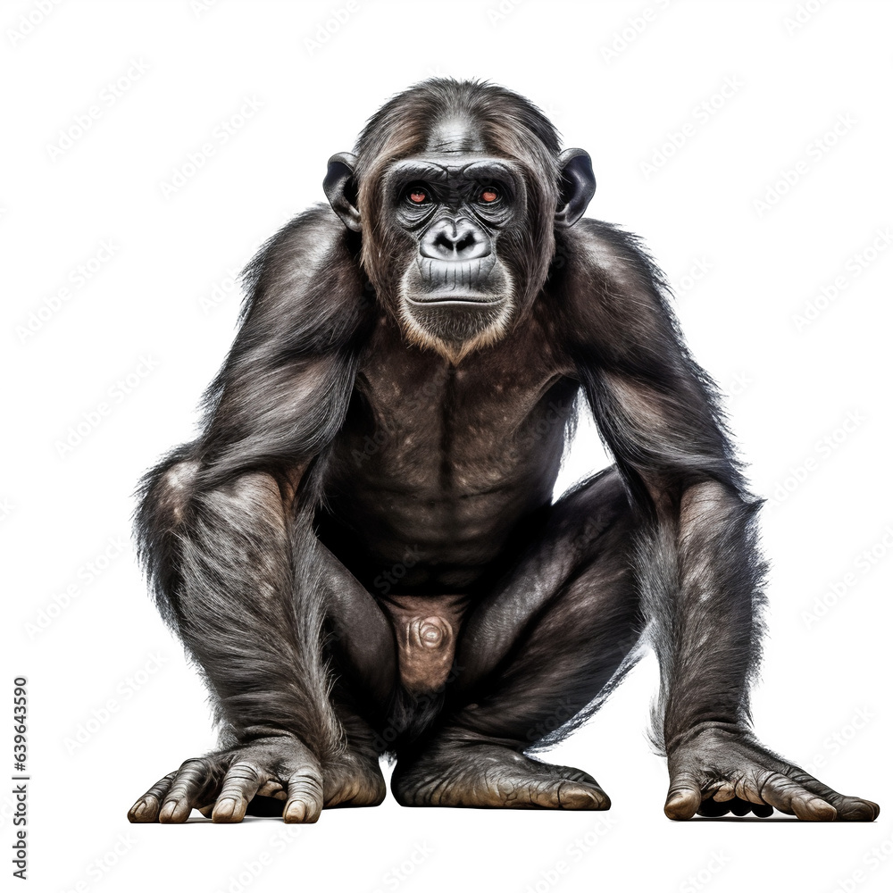 Bonobo, primate avec transparence, singe sans background Bonobo, primate avec transparence, singe sans background