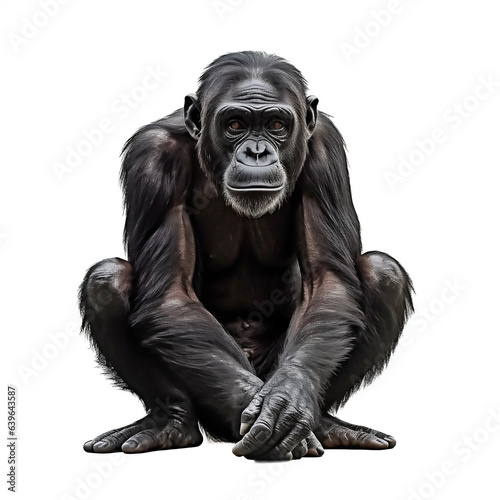 Bonobo  primate avec transparence  singe sans background