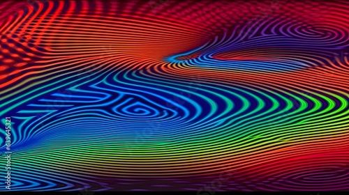 Abstract wavy lines. Beautiful texture. Pattern waves abstraction. Modern bac...