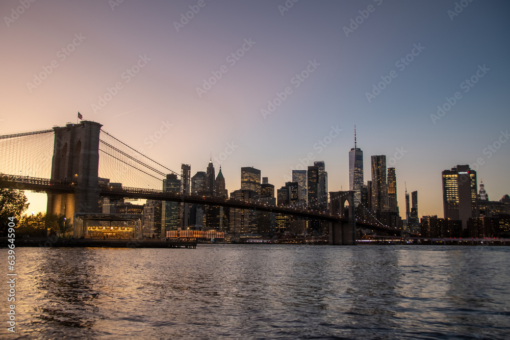 New York City Skyline View from East River