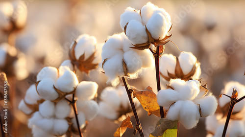 High angle closeup shot of white wild plants with dry sticks. Generative Ai
