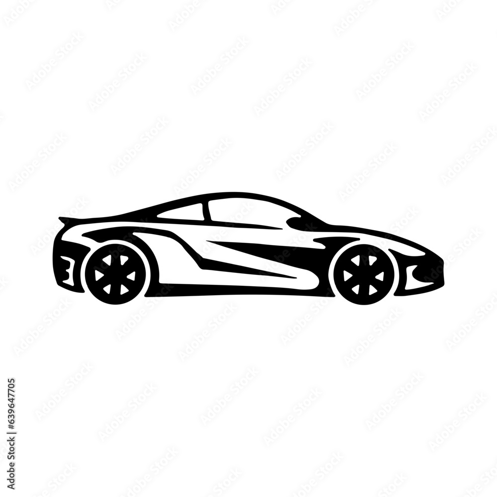 Sports Car Svg, Sports Car Silhouette, Luxury Car Svg, Racing Car Svg