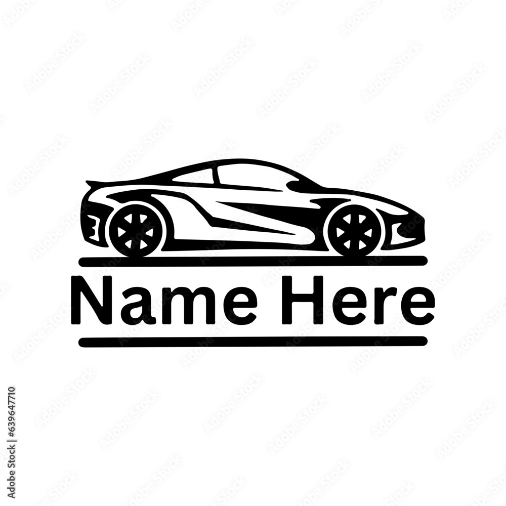 Sports Car Split Monogram SVG, Sports Car Silhouette, Luxury Car svg, Racing Car svg, Sports Car Clipart, Cut Files for Cricut, Silhouette Svg, Svg Files for Cricut