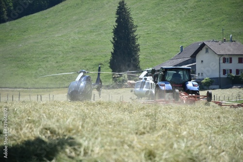 Hélicoptère et agriculture