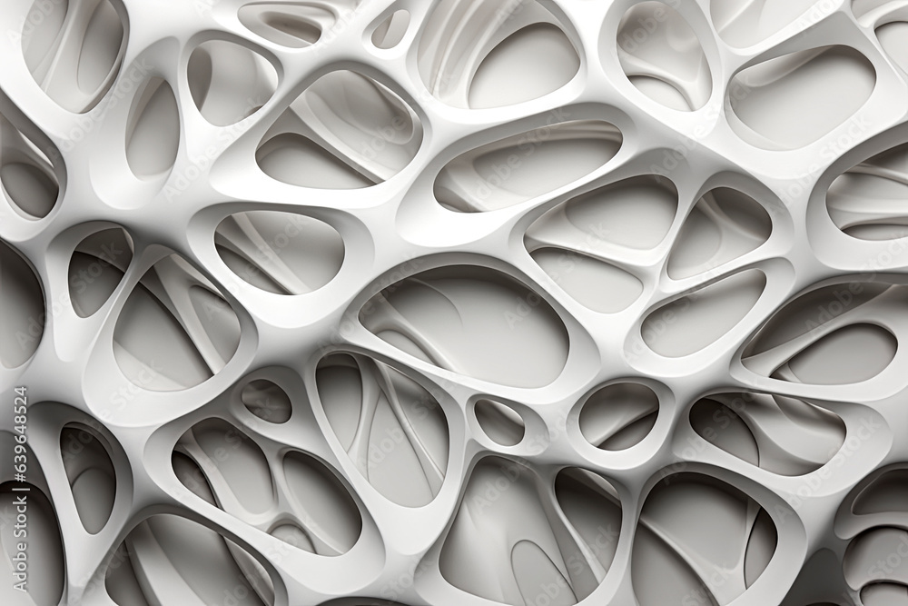 Generative AI Illustration of White Background with Wave and Sponge Shaped Texture Generative AI Illustration of White Background with Wave and Sponge Shaped Texture