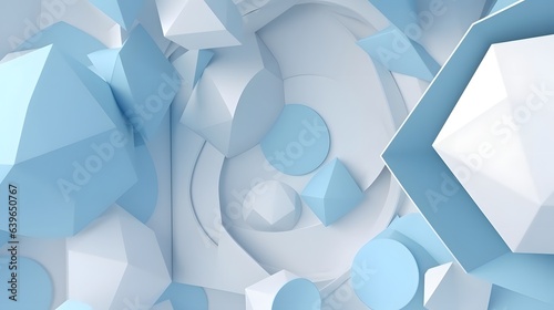 Blue and white Paper cut ar...