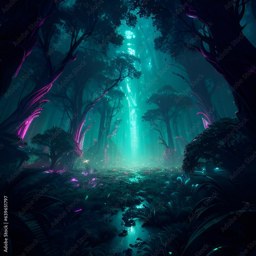 The Magic Forest, a mysterious place hidden where people can't reach. The Magic Forest, a mysterious place hidden where people can't reach.