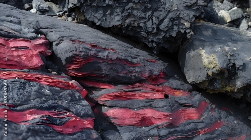 Lava background wallpaper of magma. Fiery cracks on the earth's surface. Lava background wallpaper of magma. Fiery cracks on the earth's surface.