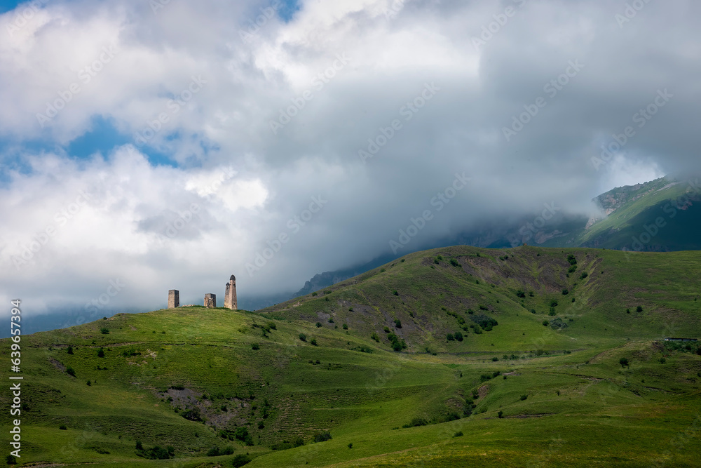a medieval town-settlement in Ingushetia a medieval town-settlement in Ingushetia