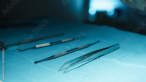 Close up of Surgery tools