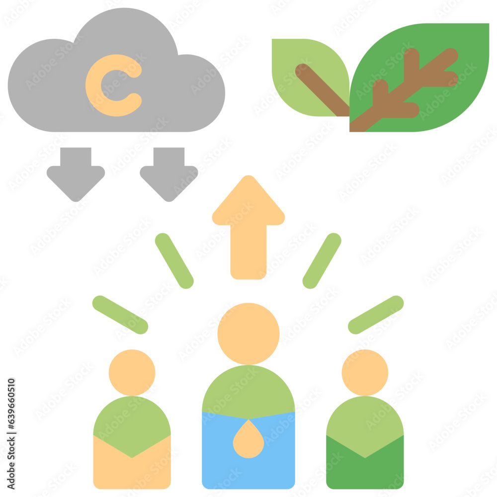 motivate for green thinking flat style icons motivate for green thinking flat style icons