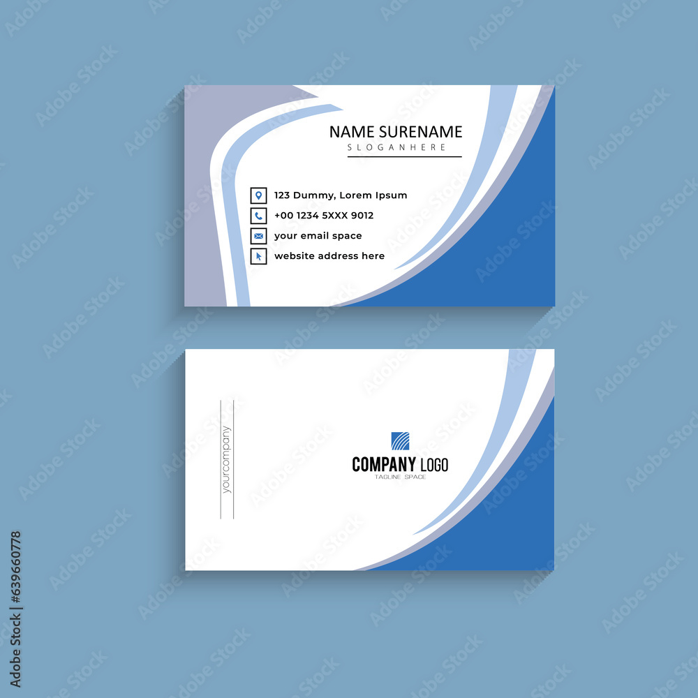 Business Card Visiting Card vector design template illustration Business Card Visiting Card vector design template illustration