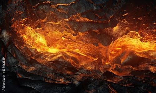 Molten Metal - Industrial Background and Texture photo