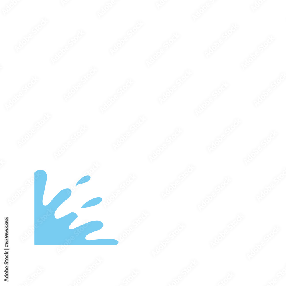 Obraz premium water splash corner border